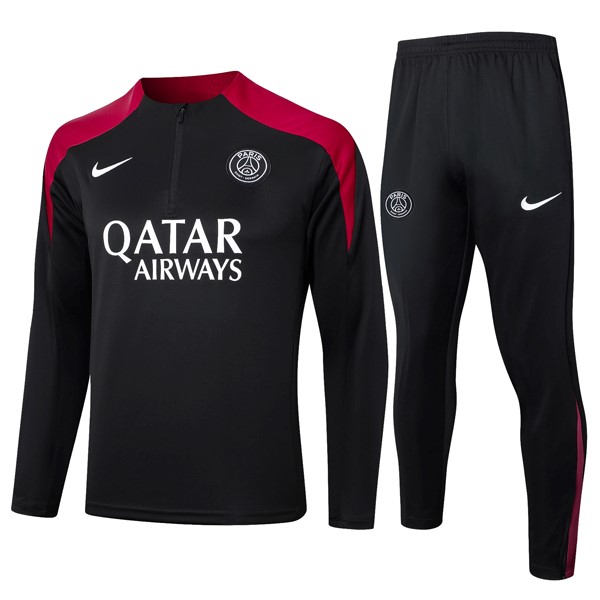 Sudadera De Training PSG 2024 2025 Negro Rojo